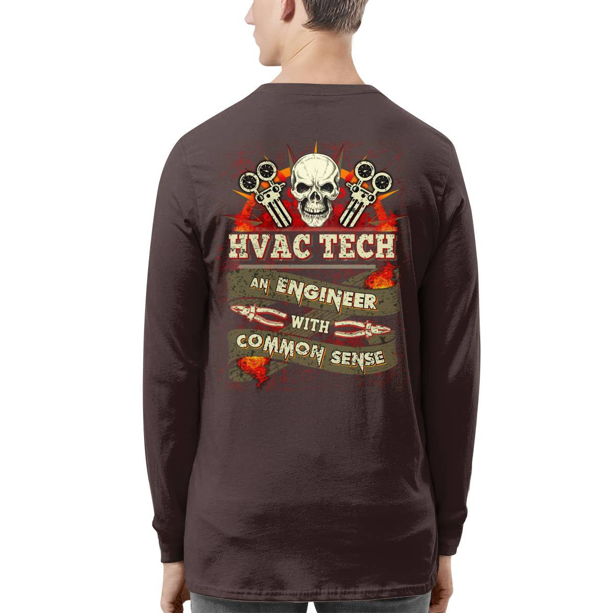 Awesome HVAC Tech an Engineer with common sense-T-shirt - grunx260804-0194