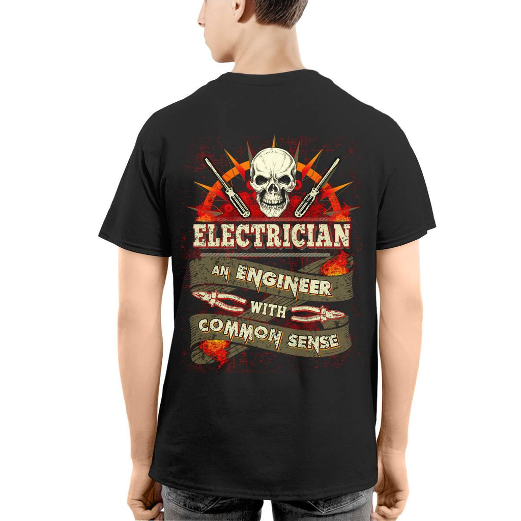 Awesome Electrician an Engineer with common sense-T-shirt - grunx260804-0038