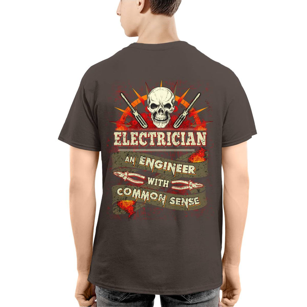 Awesome Electrician an Engineer with common sense-T-shirt - grunx260804-0038