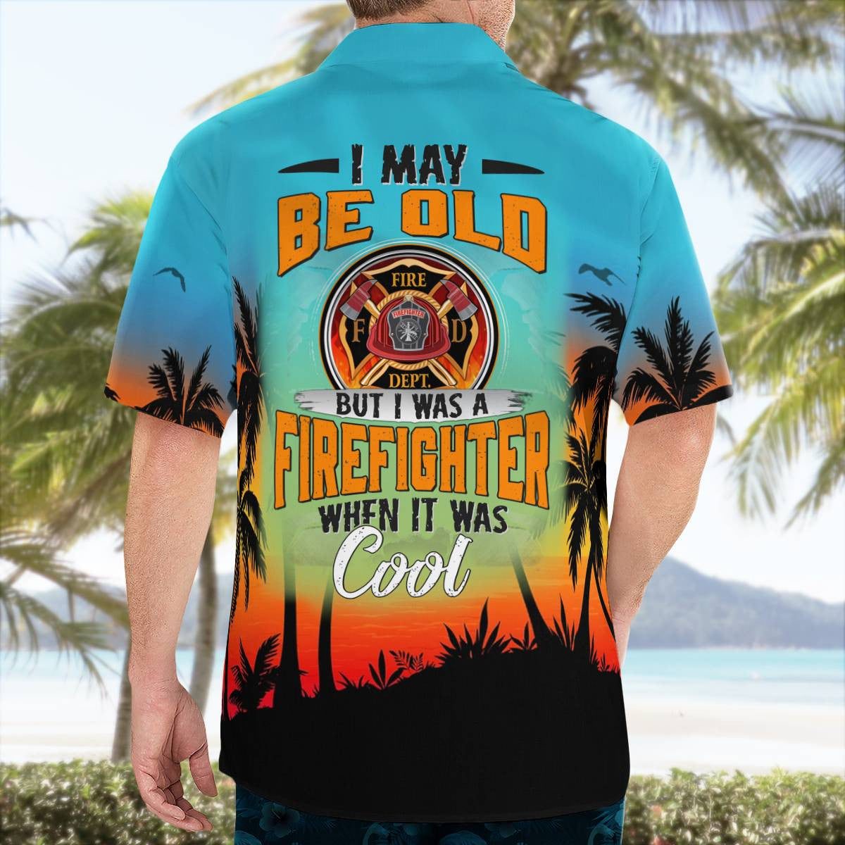 Awesome Firefighter-AOP Hawaii Shirt - grunx260804-0118