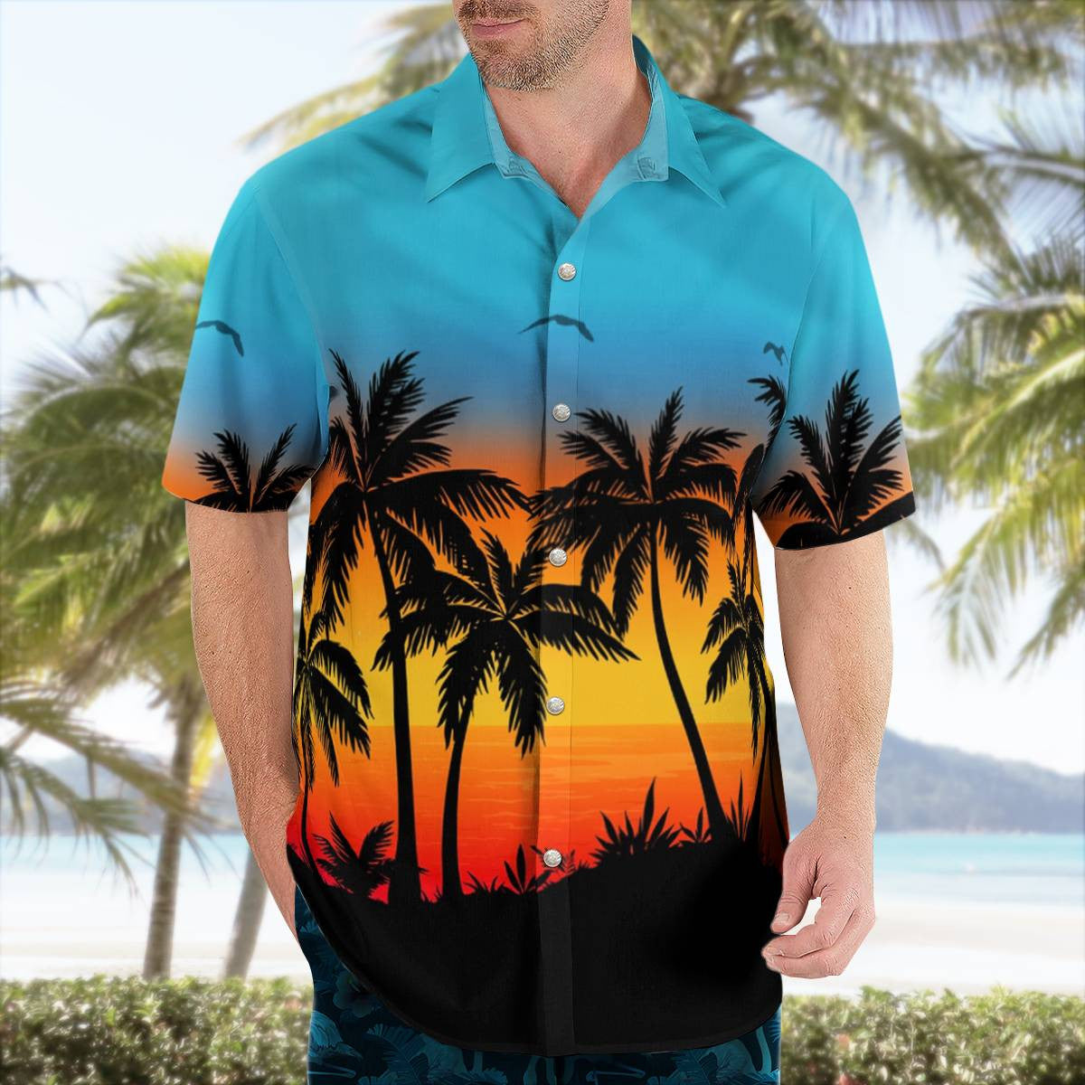 Awesome Firefighter-AOP Hawaii Shirt - grunx260804-0118