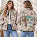 Personalized Saved By His Grace Quilted Jacket
