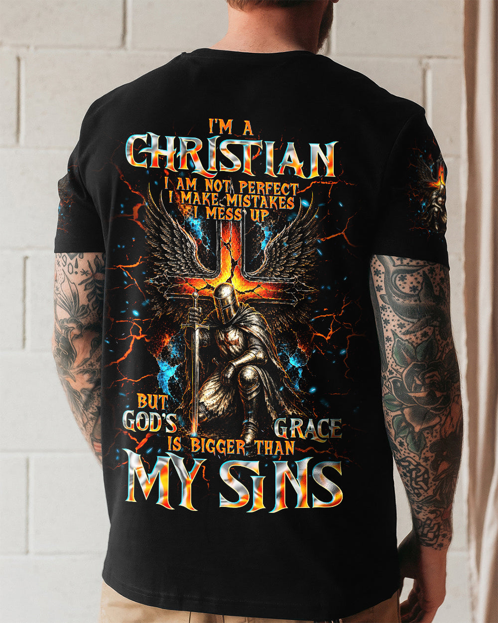 I'm A Christian Warrior Men's All Over Print Shirt - Trunx444302