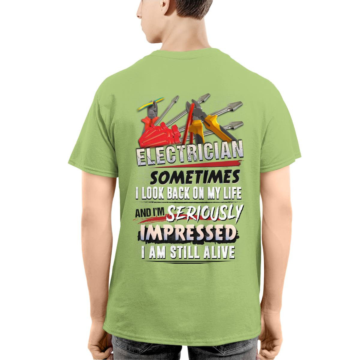 Awesome Electrician-T-shirt - grunx260804-0080