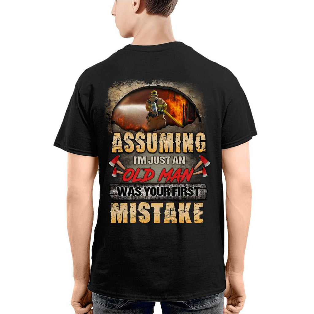Awesome Firefighter-T-shirt - grunx260804-0155