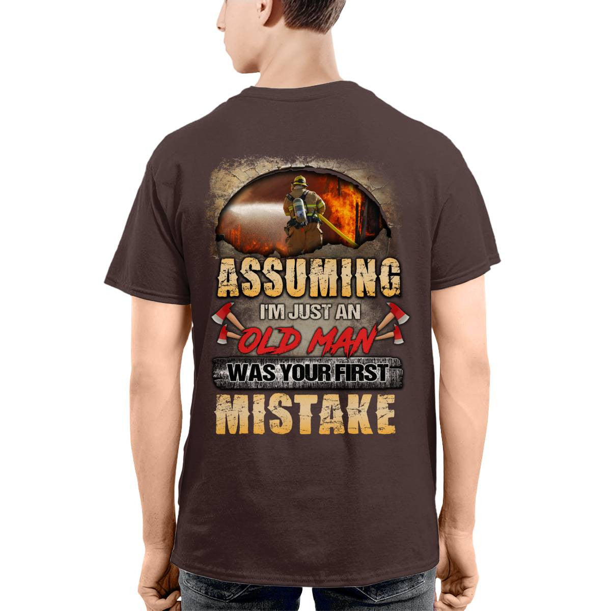 Awesome Firefighter-T-shirt - grunx260804-0155