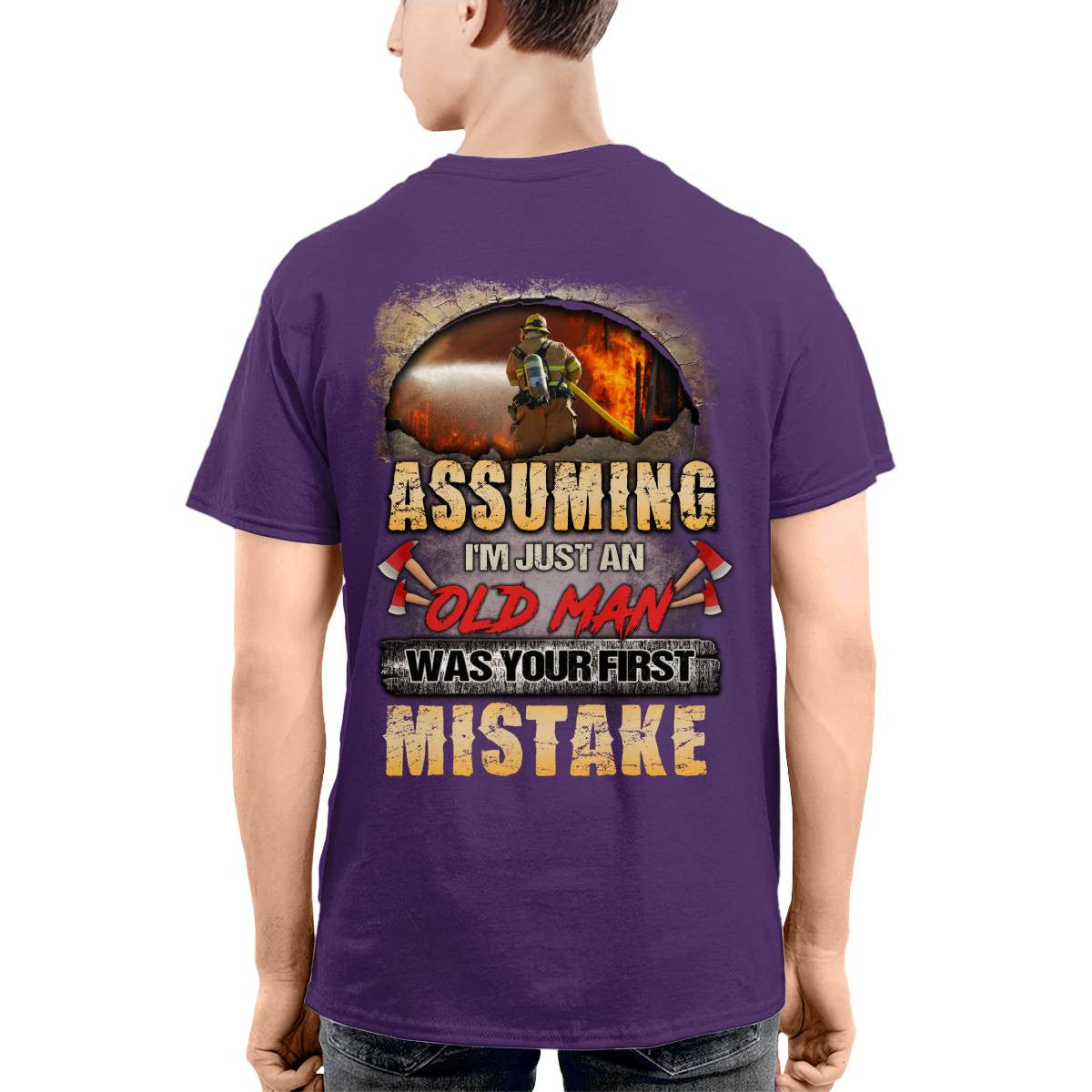 Awesome Firefighter-T-shirt - grunx260804-0155