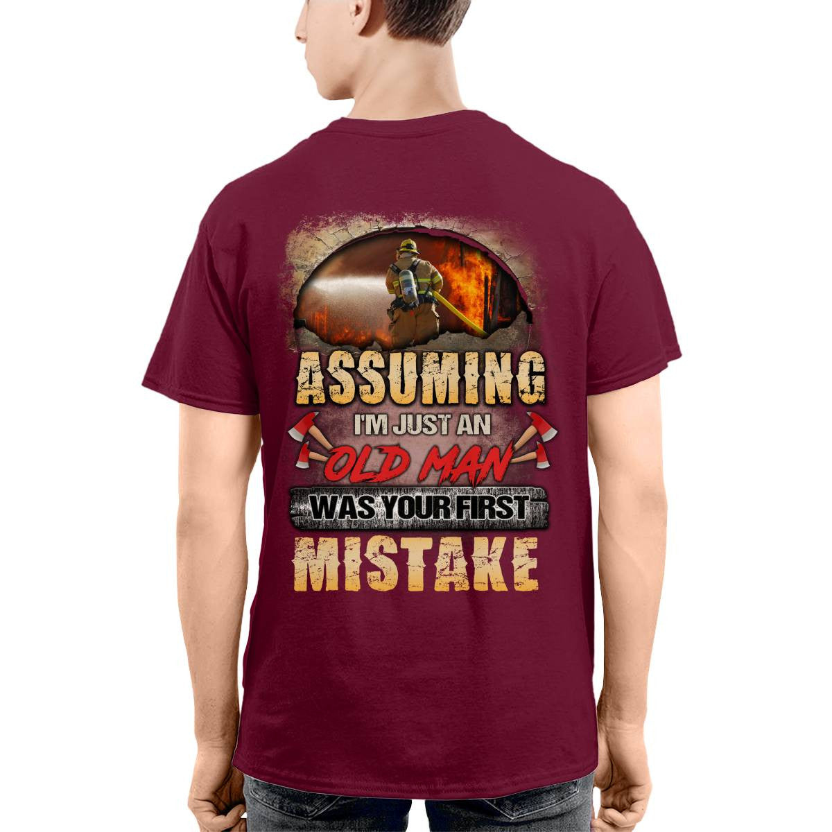 Awesome Firefighter-T-shirt - grunx260804-0155