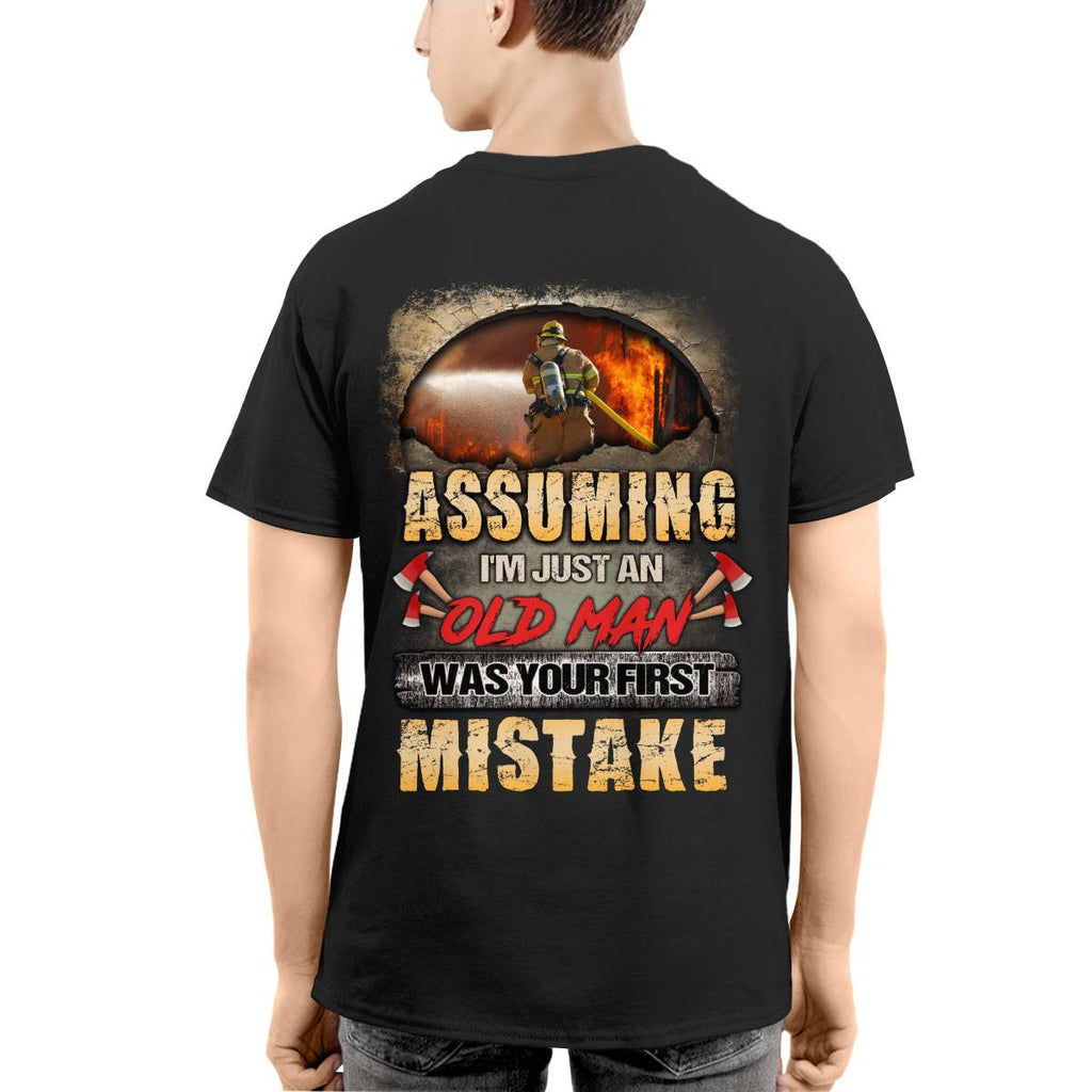Awesome Firefighter-T-shirt - grunx260804-0155