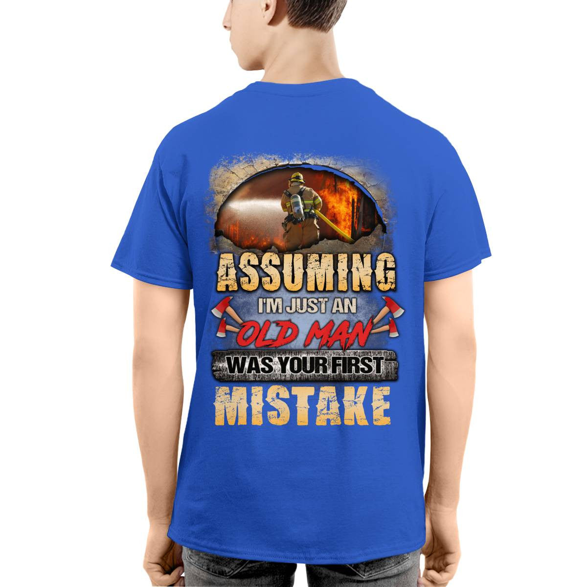 Awesome Firefighter-T-shirt - grunx260804-0155