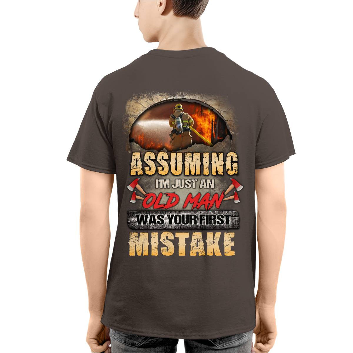 Awesome Firefighter-T-shirt - grunx260804-0155