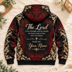 Personalized Ornate Sword and Shield Zip Hoodie