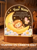 Psalm 139 Moon Lion Personalize LED Night Light