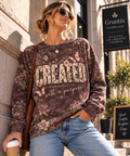 Created with a Purpose Ephesians 2:10 Christian Floral Sweatshirt