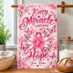 Personalized Miracle Starts With Hope Kitchen Towel