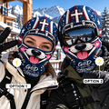 God Gives Me Strength Dog Funny Face Ski Mask