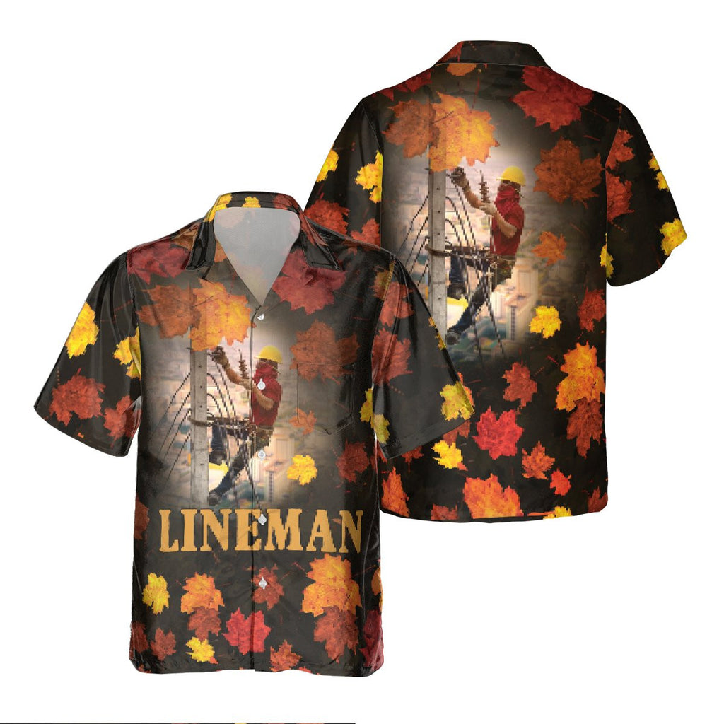 Awesome Lineman- AOP Pocket Hawaiian Shirt - grunx260804-0329