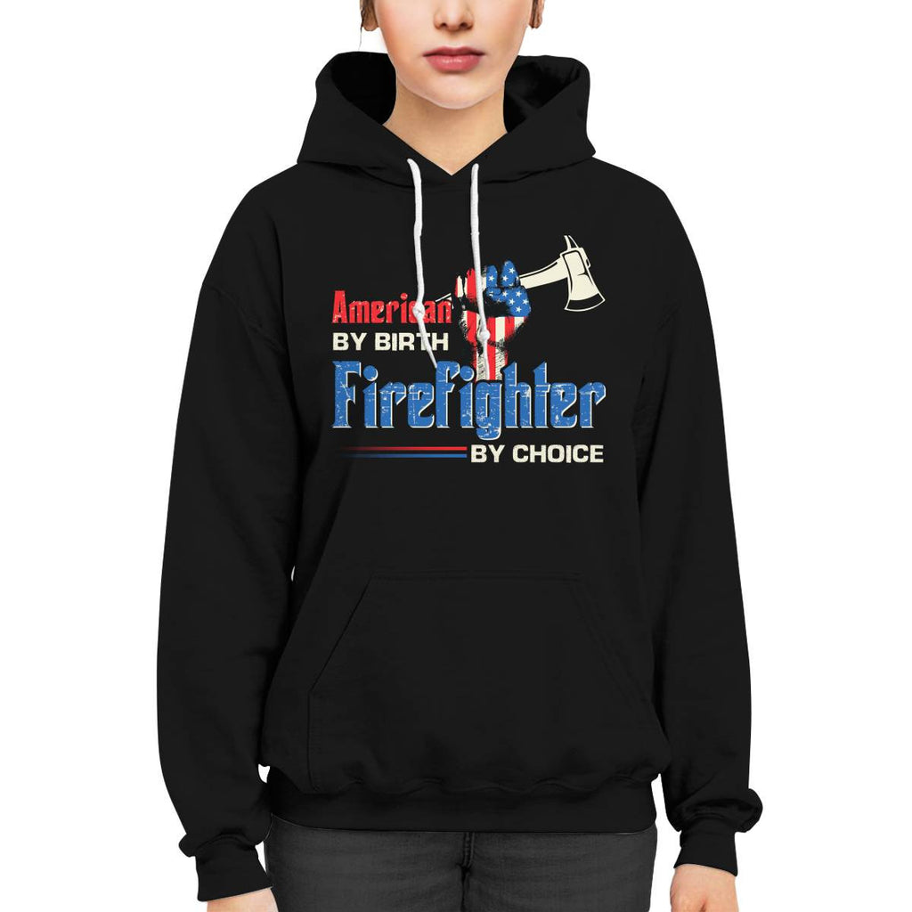 American By Birth Firefighter By Choice-T-shirt - grunx260804-0128