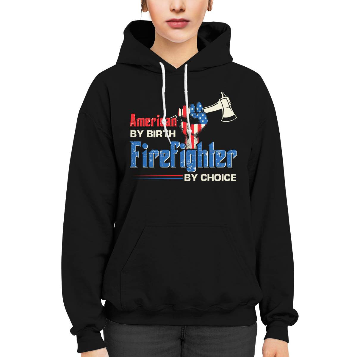 American By Birth Firefighter By Choice-T-shirt - grunx260804-0128