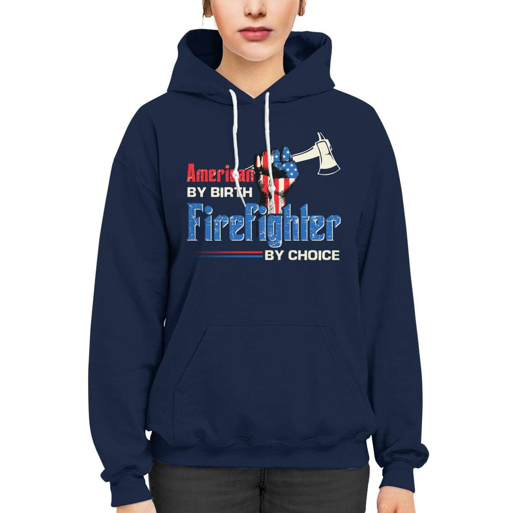 American By Birth Firefighter By Choice-T-shirt - grunx260804-0128