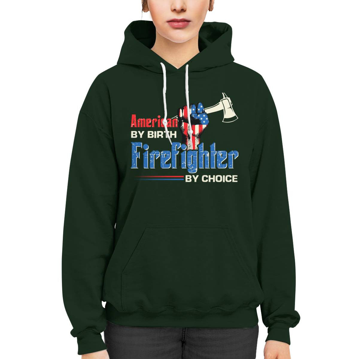 American By Birth Firefighter By Choice-T-shirt - grunx260804-0128