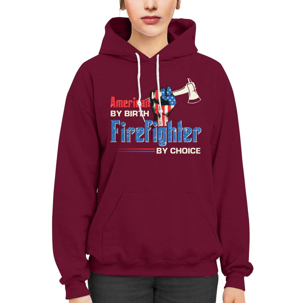 American By Birth Firefighter By Choice-T-shirt - grunx260804-0128