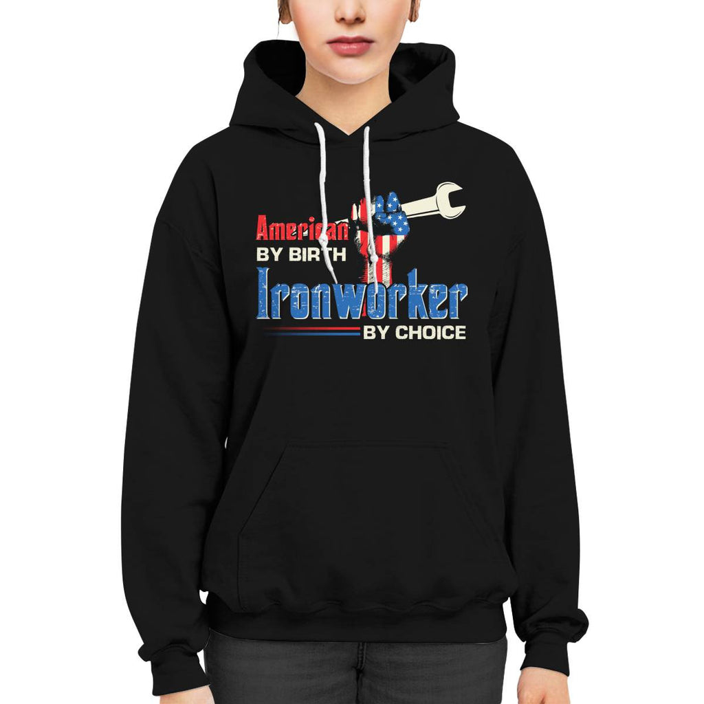 American By Birth Ironworker By Choice-T-shirt - grunx260804-0131