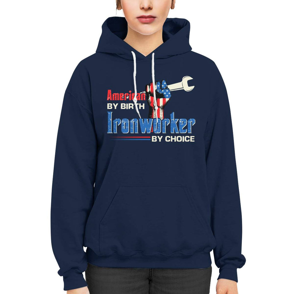 American By Birth Ironworker By Choice-T-shirt - grunx260804-0131