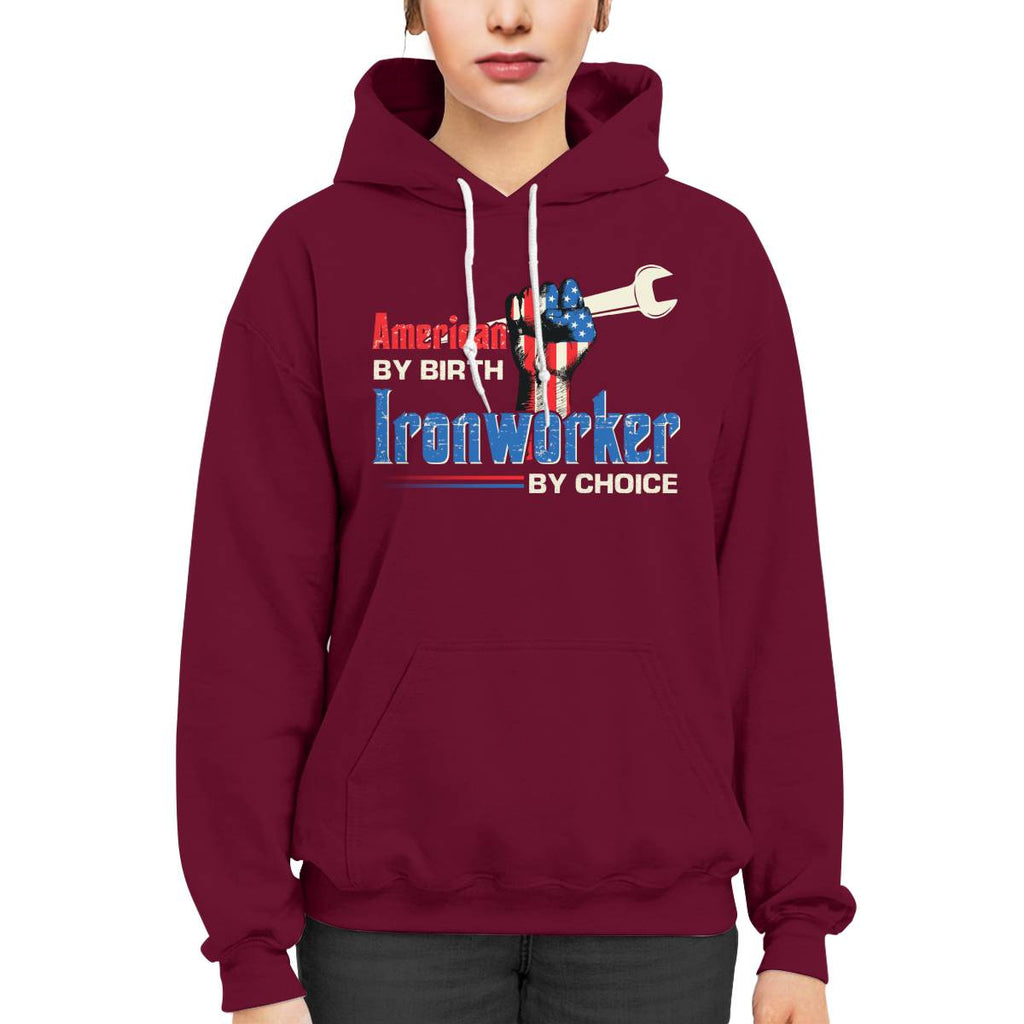 American By Birth Ironworker By Choice-T-shirt - grunx260804-0131