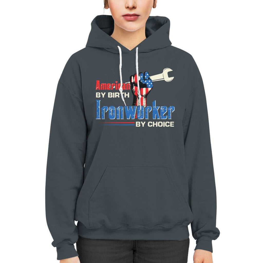 American By Birth Ironworker By Choice-T-shirt - grunx260804-0131