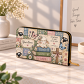 Personalized Patchwork Lamb PU Leather Long Wallet