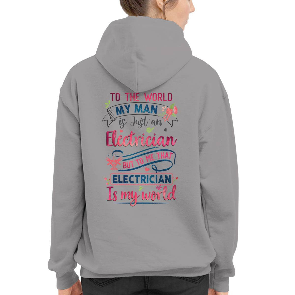 Awesome Electrician's Lady -Hoodie - grunx260804-0065