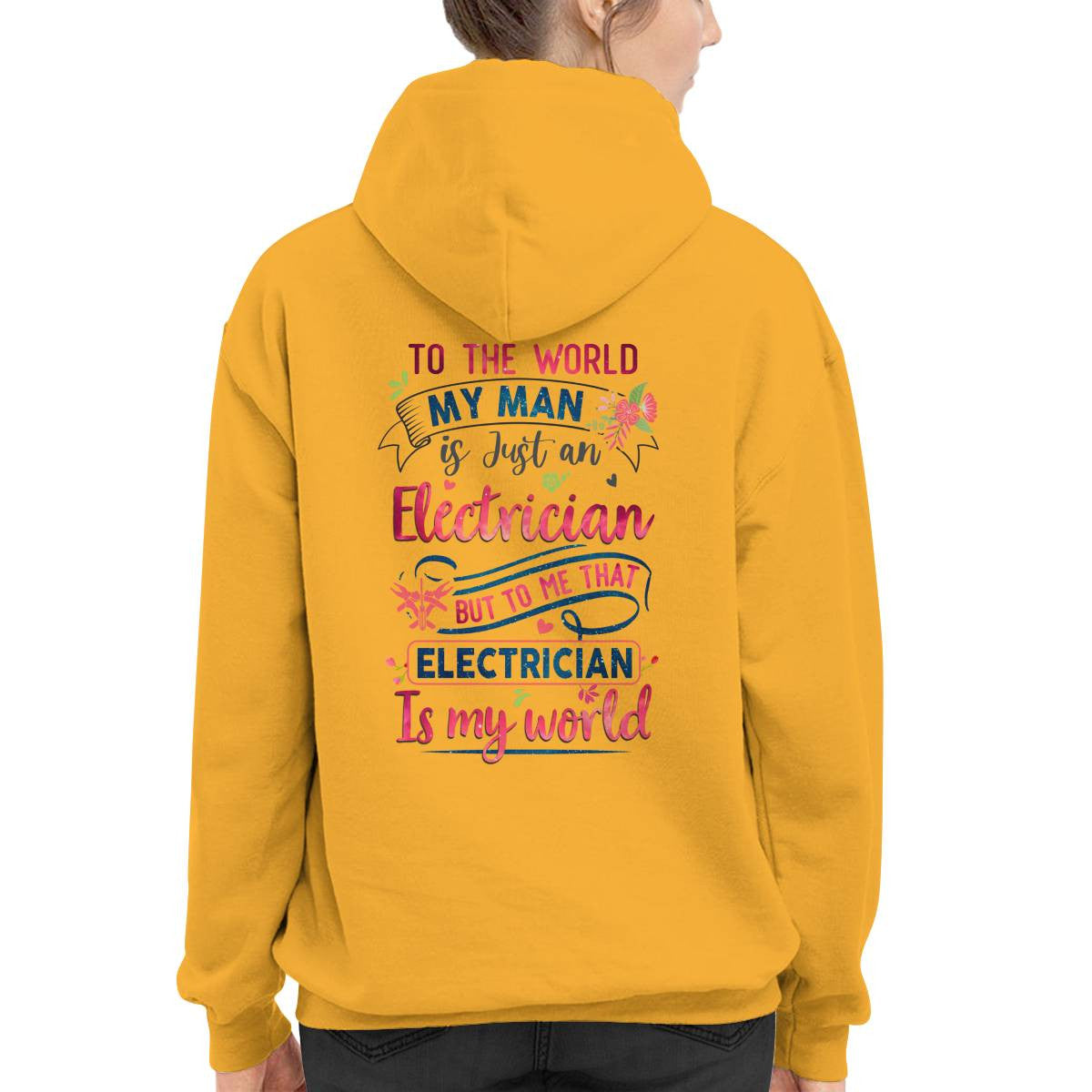 Awesome Electrician's Lady -Hoodie - grunx260804-0065