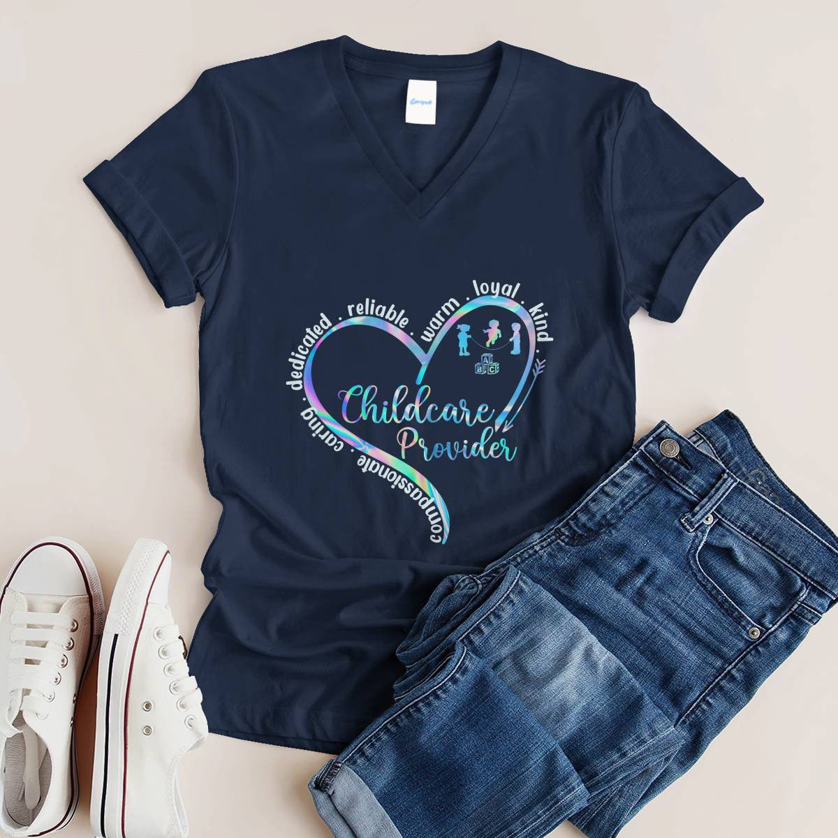 Awesome Childcare Provider-T-Shirt-#F130924WARM2FCHPRZ4