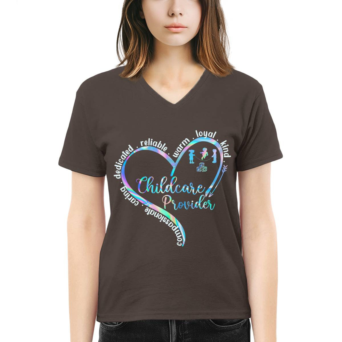 Awesome Childcare Provider-T-Shirt-#F130924WARM2FCHPRZ4
