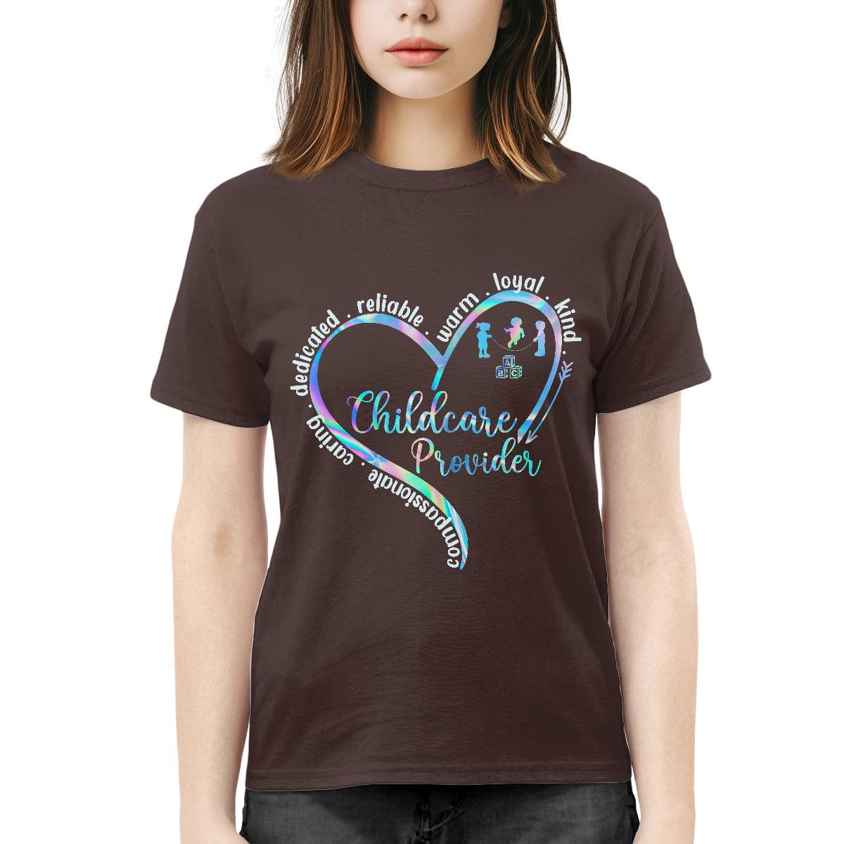 Awesome Childcare Provider-T-Shirt-#F130924WARM2FCHPRZ4