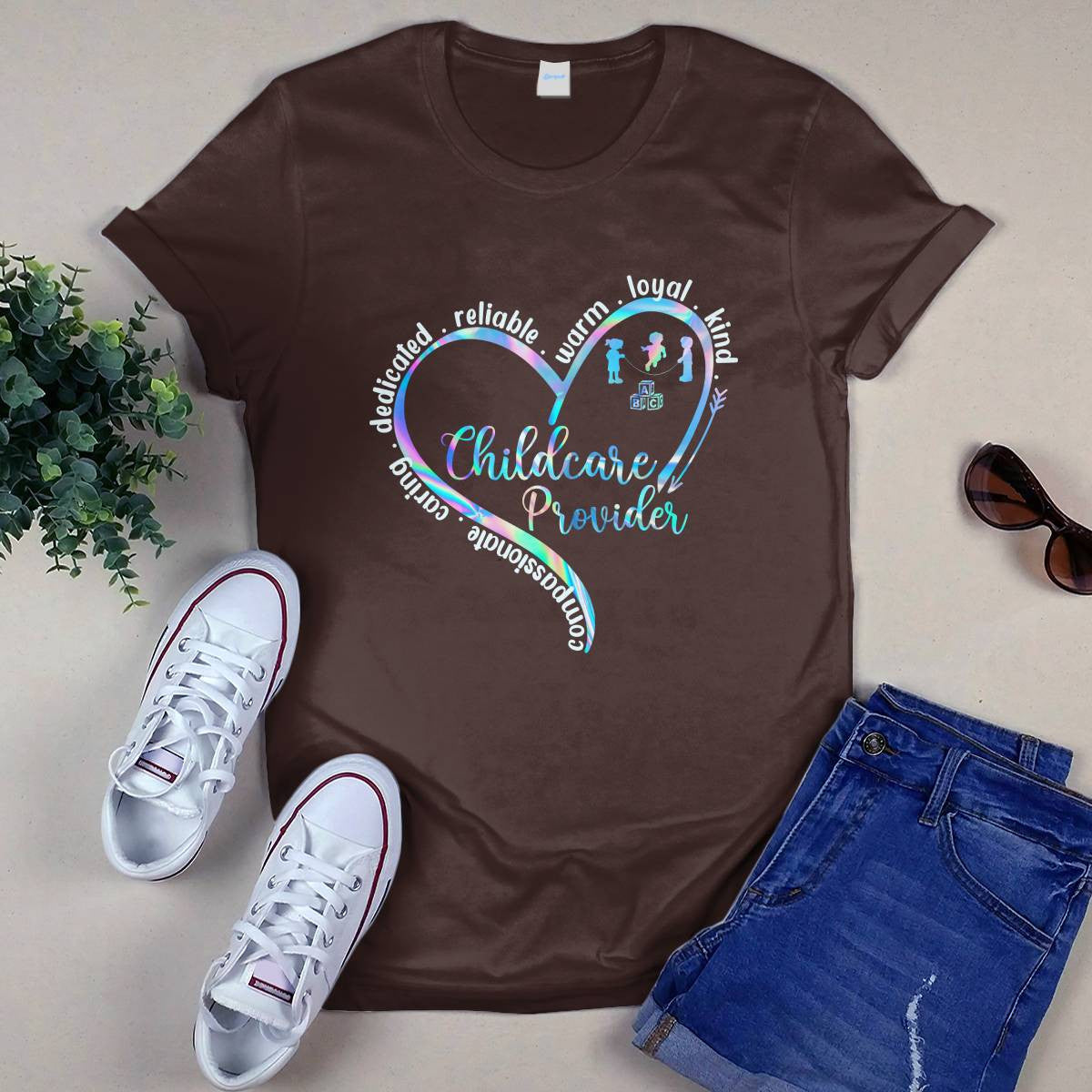 Awesome Childcare Provider-T-Shirt-#F130924WARM2FCHPRZ4