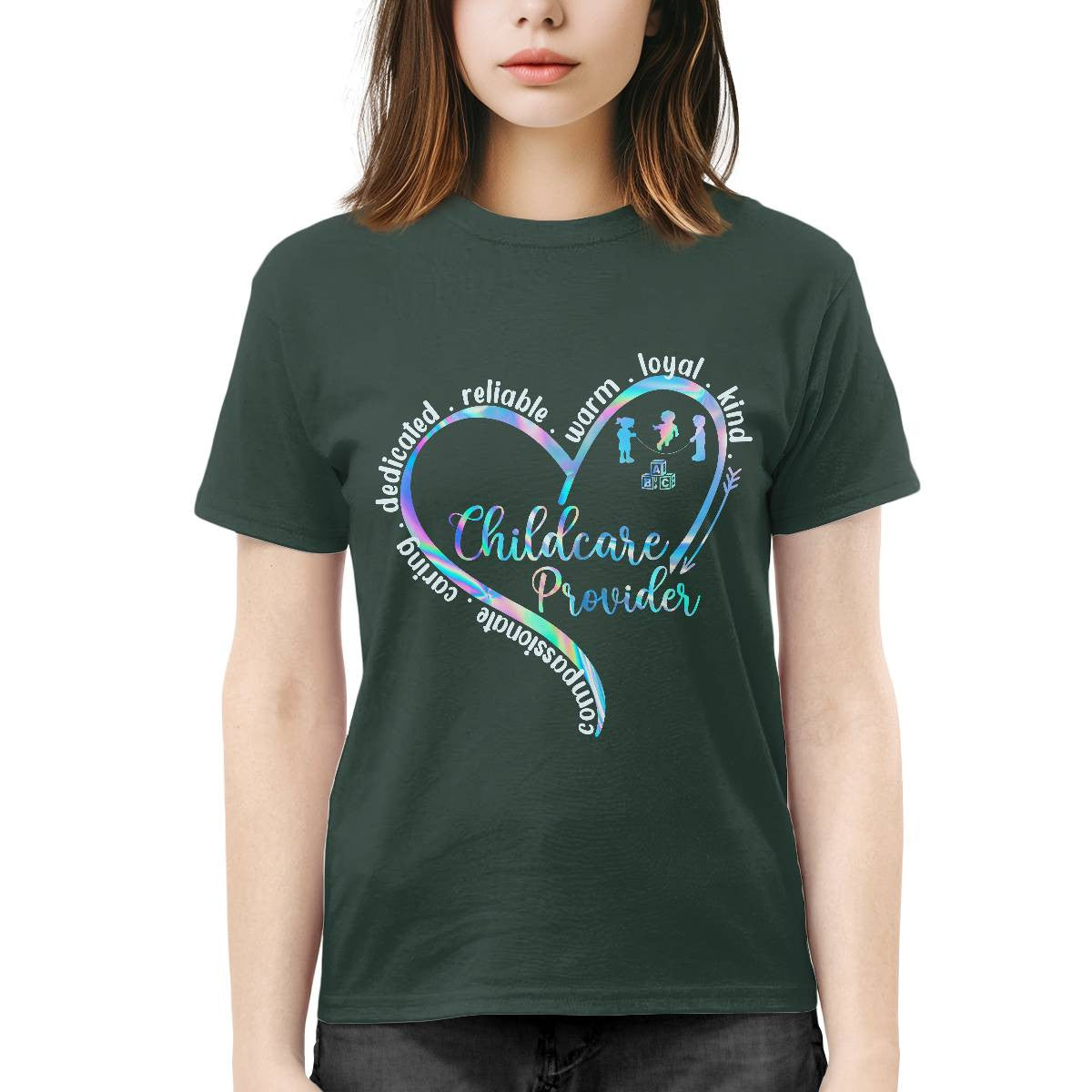Awesome Childcare Provider-T-Shirt-#F130924WARM2FCHPRZ4