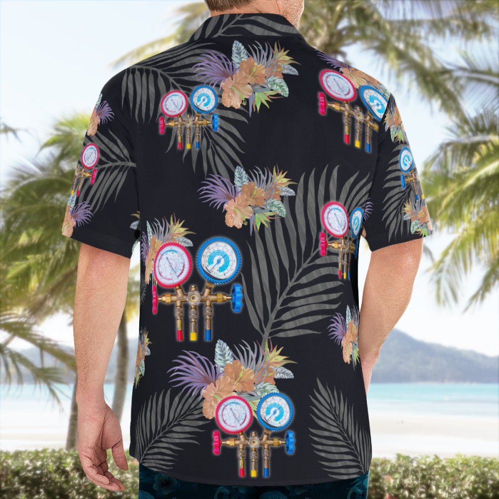 Awesome HVAC Tech-AOP Hawaii Shirt - grunx260804-0195