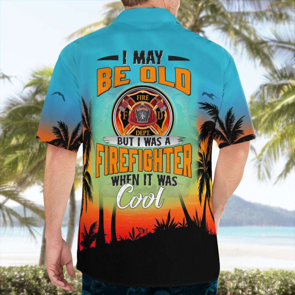 Awesome Firefighter-AOP Hawaii Shirt - grunx260804-0117