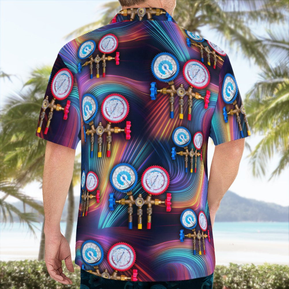 Awesome HVAC Tech-AOP Hawaii Shirt - grunx260804-0196