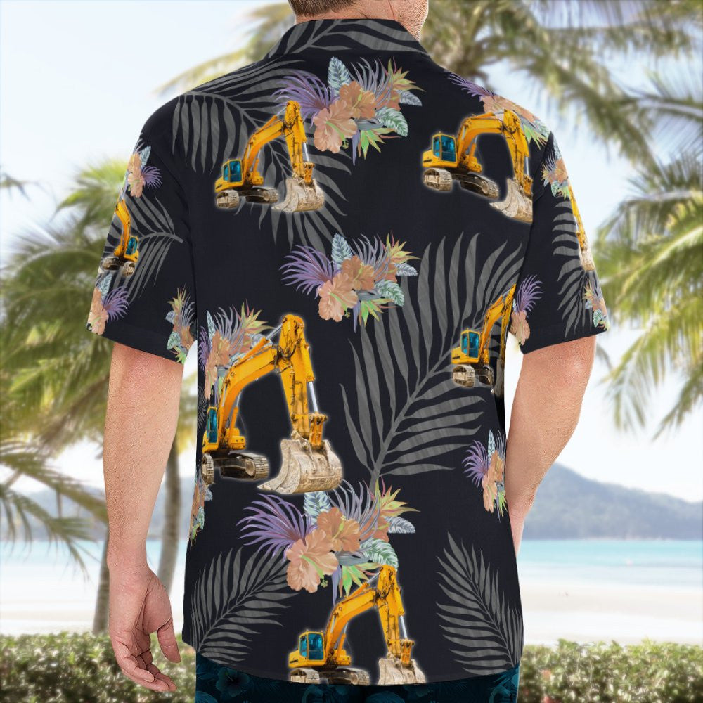 Awesome Heavy Equipment Operator- AOP Hawaiian Shirt - grunx260804-0169