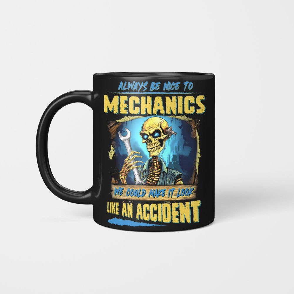 Always Be Nice Mechanics Apparel - Accident Joke T-Shirt Hoodie & More - grunx260804-0101