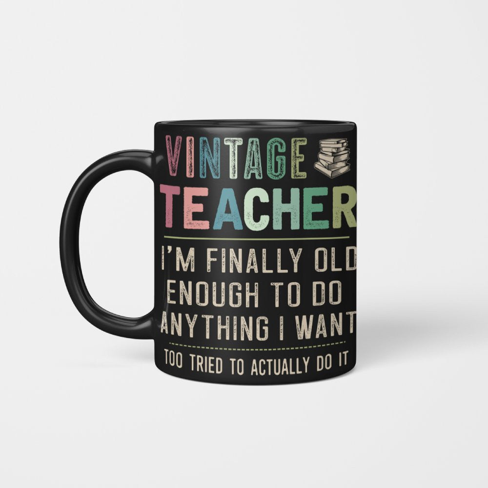 Vintage Teacher - Funny Aging Educator Quote T-Shirt, Hoodie & More - grunx260804-0065