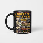 Anger Issues Concrete Finisher Apparel - Skull Attitude Tee Hoodie & More - grunx260804-0171