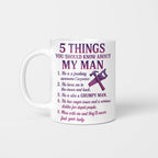 5 Things You Should Know - Carpenter Wife Funny T-Shirt, Hoodie & More - grunx260804-0041
