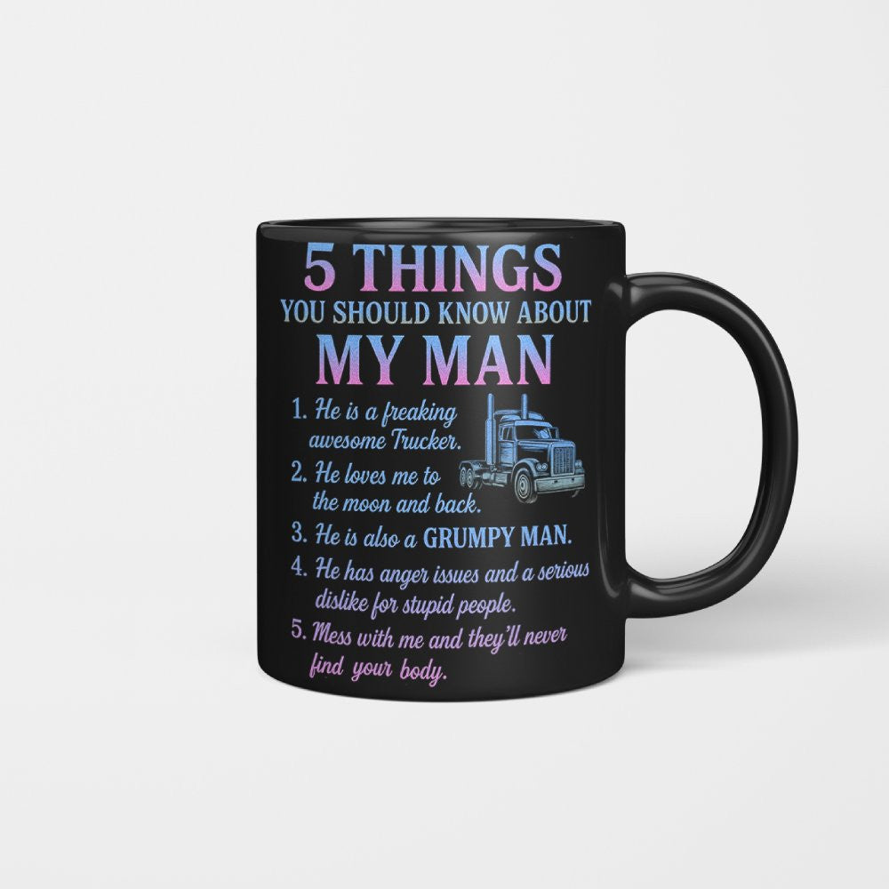 5 Things You Should Know About My Trucker - Funny Quote T-Shirt, Hoodie & More - grunx260804-0036