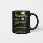 5 Things You Should Know About This Bartender - Funny Quote T-Shirt, Hoodie & More - grunx260804-0038