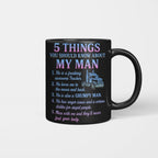 5 Things About My Man - Trucker Funny Love T-Shirt, Hoodie & More - grunx260804-0010