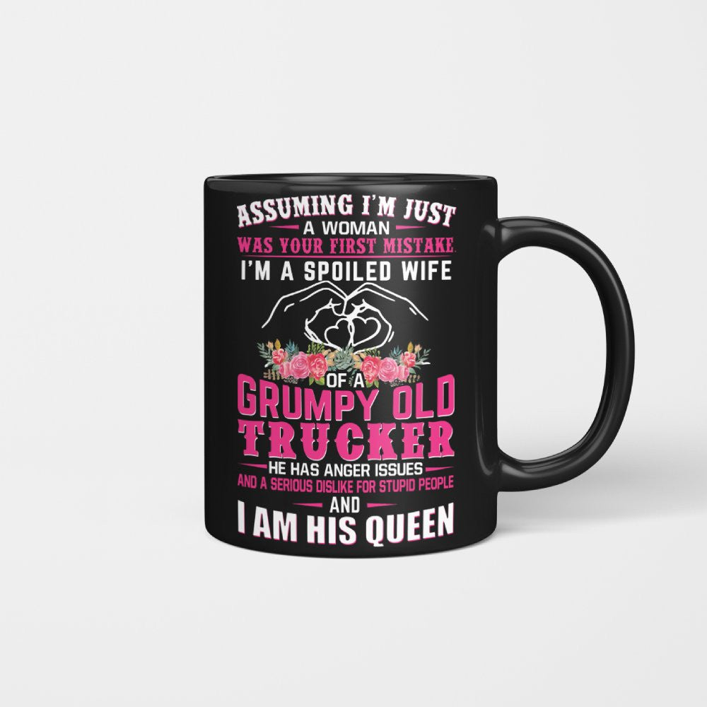 Assuming I'm Just A Woman - Trucker Wife Pride T-Shirt, Hoodie & More - grunx260804-0216